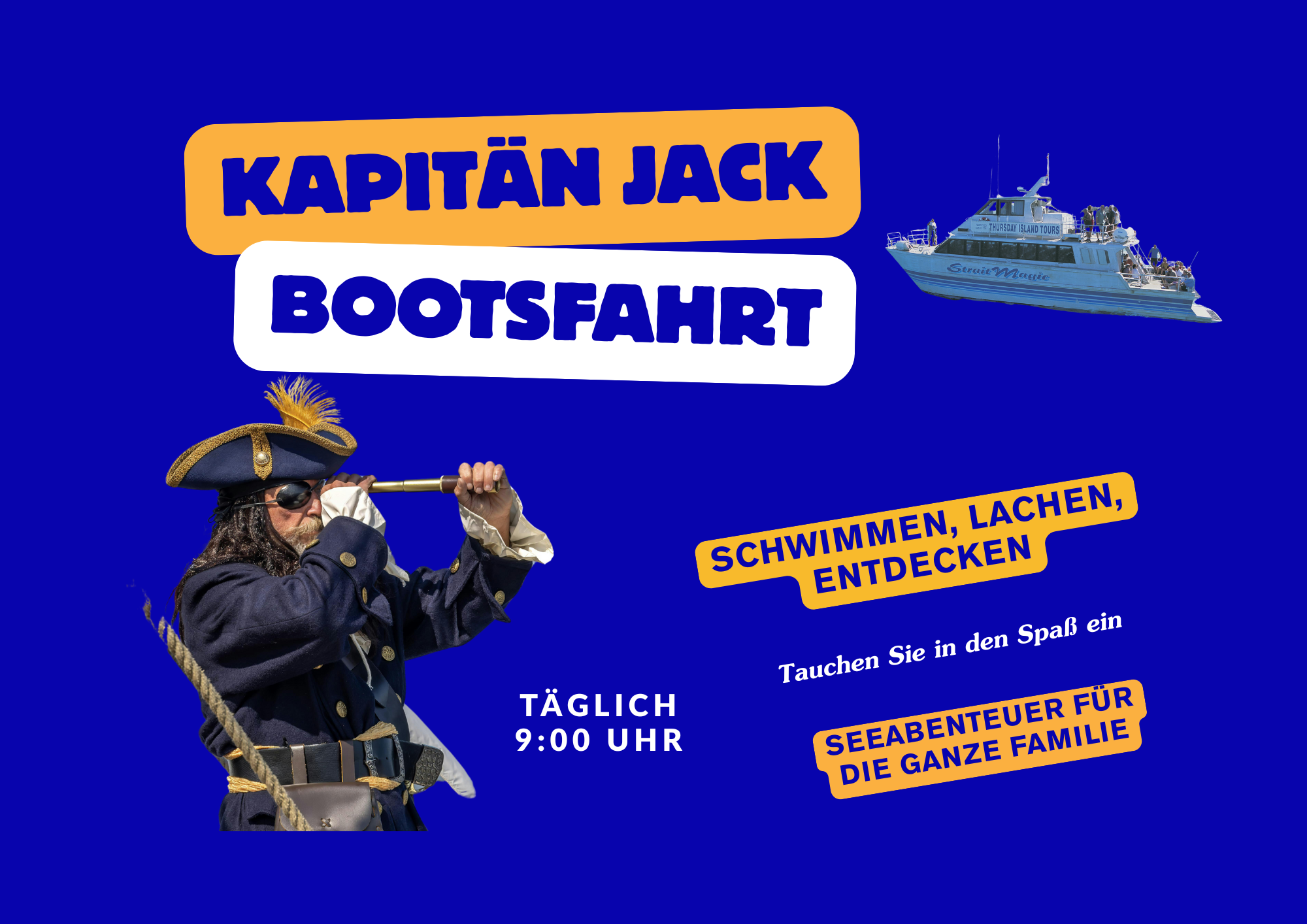 Kapitän Pirat Sonnenstrand Bootfahrt