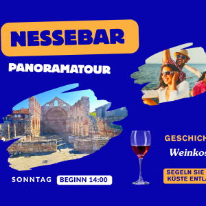 Nesebar die Alte Mitropolia und Bootfahrt Leute erleben Sonnenstrand